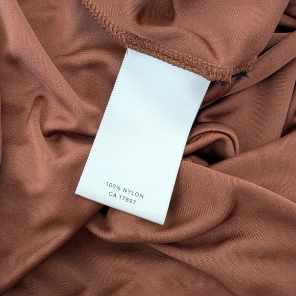 Banana Republic Asymmetrical Gold Mini Dress One Shoulder Open Belted Circle - Picture 8 of 11